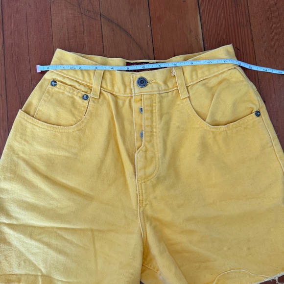 Vintage 80’s Yellow Bonjour Shorts - Picture 5 of 7